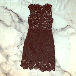 Lace mini dress